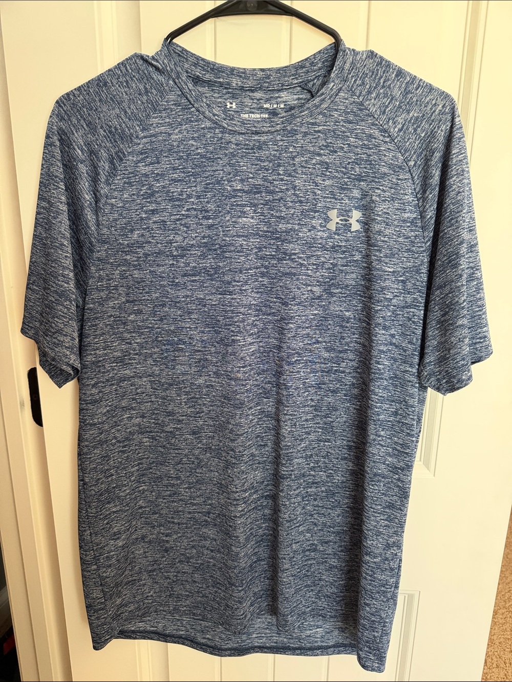 Under Armour Blue Heathered Short Sleeve Performance Tee